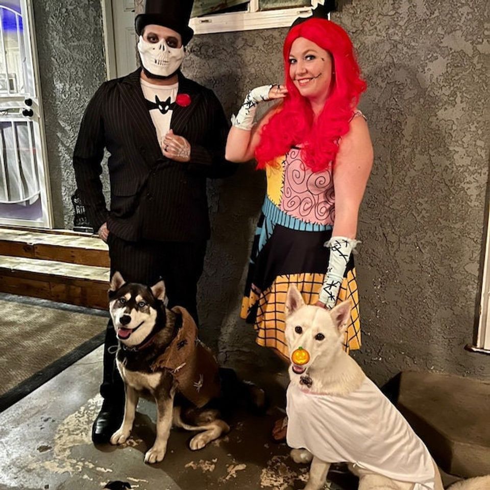 Cosplay Dark Elegance: 'Sally the Gothic Ragdoll' Nightmare Skater Dress