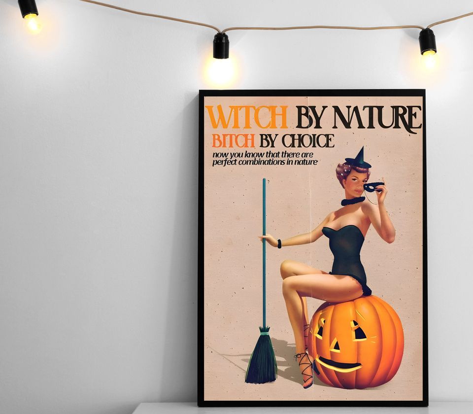 Vintage Halloween art, Vintage Wall Art, Digital Download, Printable Art