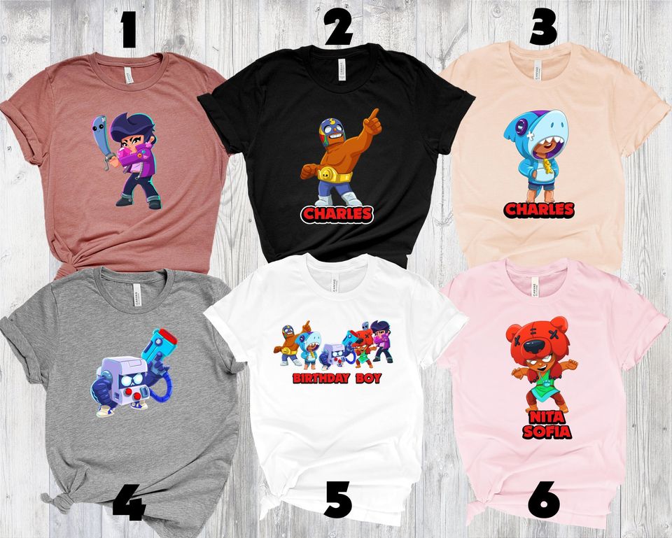 Brawl Stars Shirt, Brawl Stars Matching Birthday Shirts