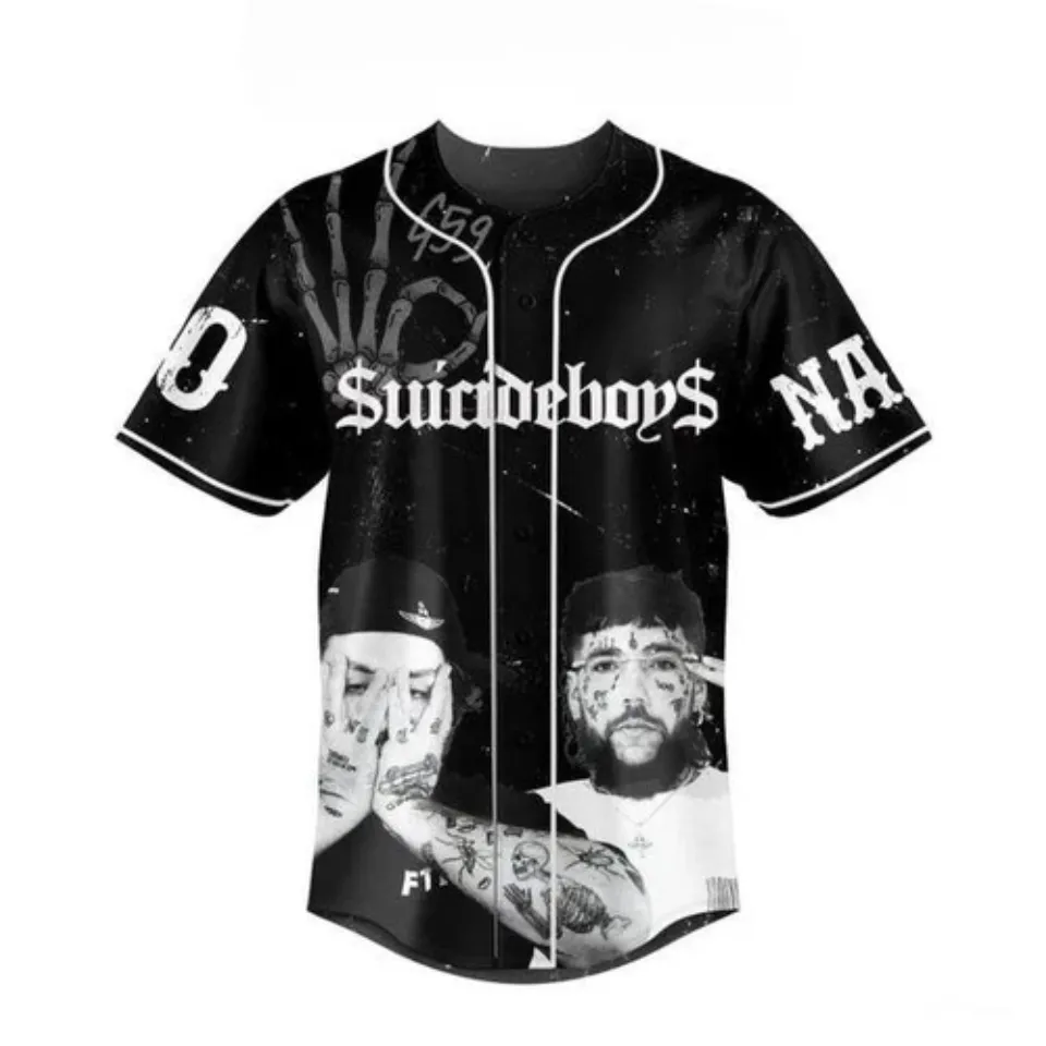 Suicideboys Grey Day Tour 2024 Dark Personalized Baseball Jersey