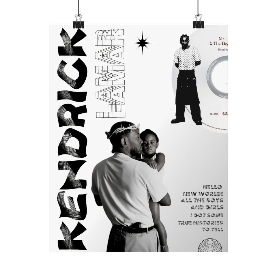 Kendrick Lamar - Poster | Rap Poster, Hip-Hop Poster
