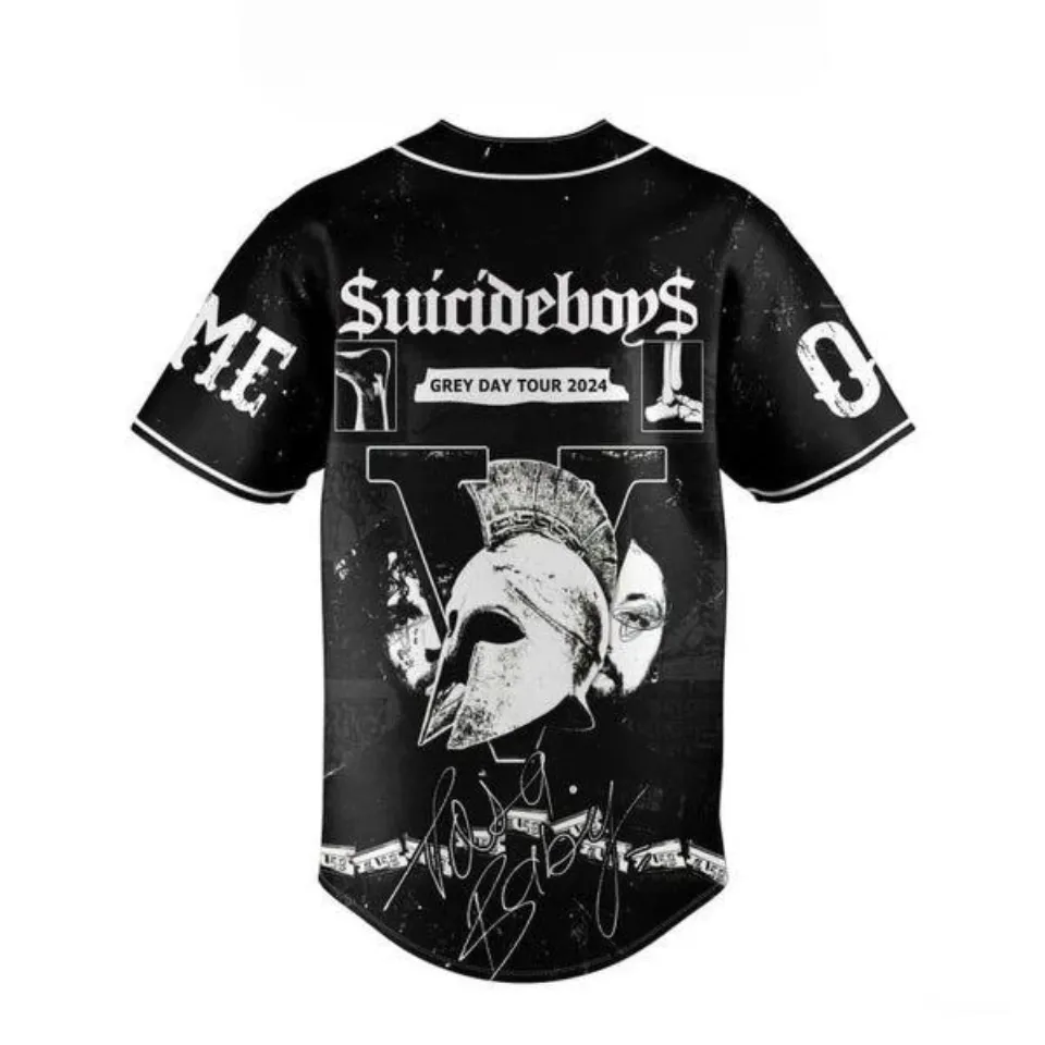 Suicideboys Grey Day Tour 2024 Dark Personalized Baseball Jersey