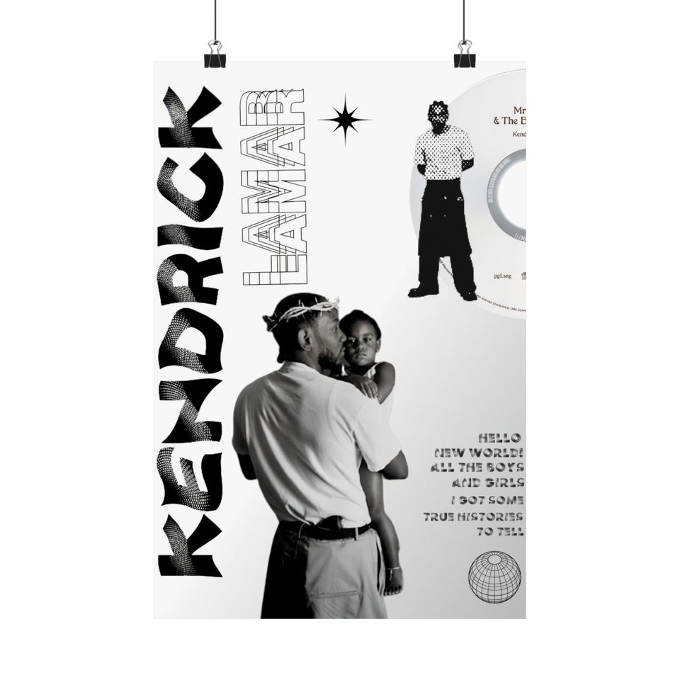 Kendrick Lamar - Poster | Rap Poster, Hip-Hop Poster