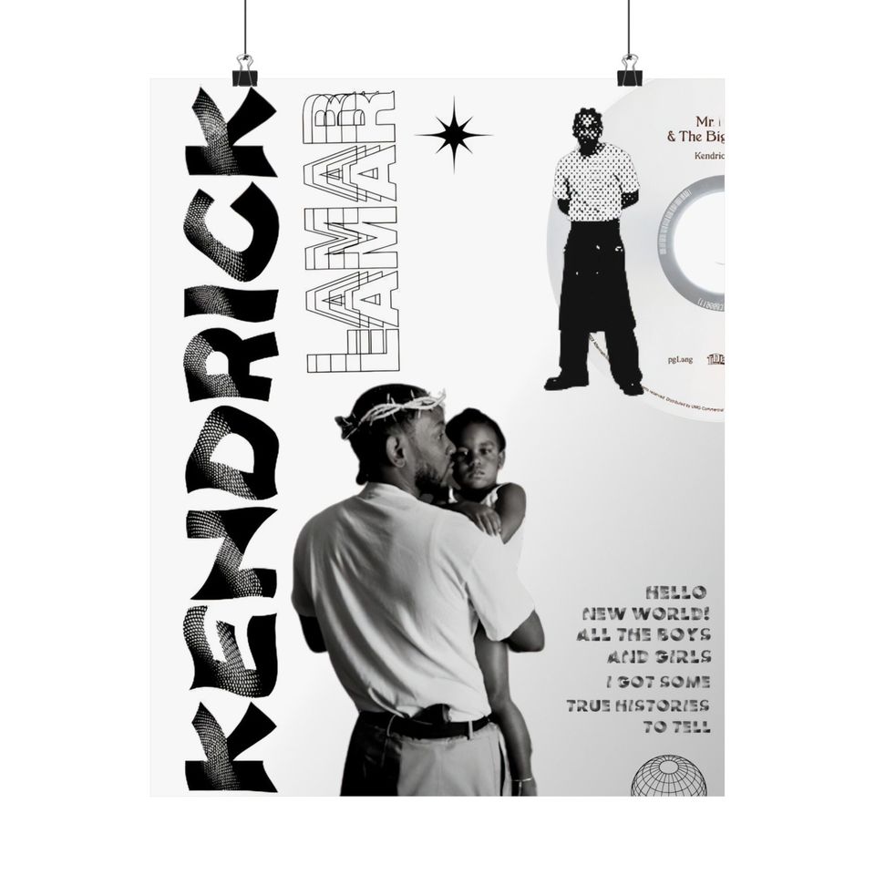 Kendrick Lamar - Poster | Rap Poster, Hip-Hop Poster