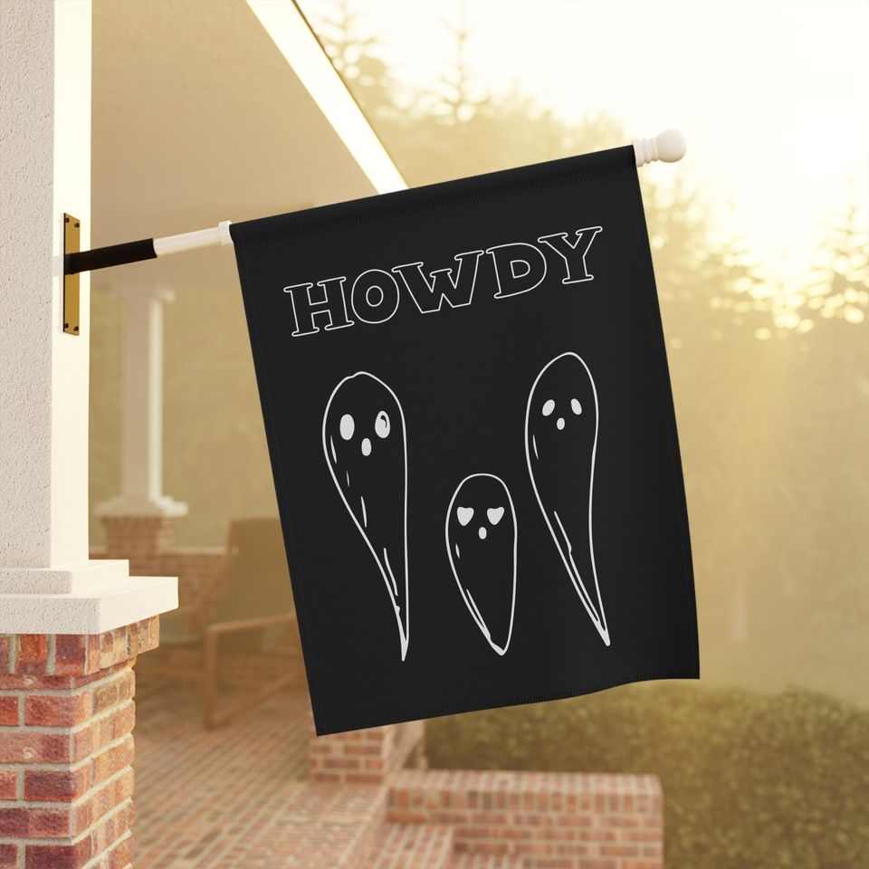 Halloween Decor Garden Flag with 3 Ghost Halloween Fall Garden Flag