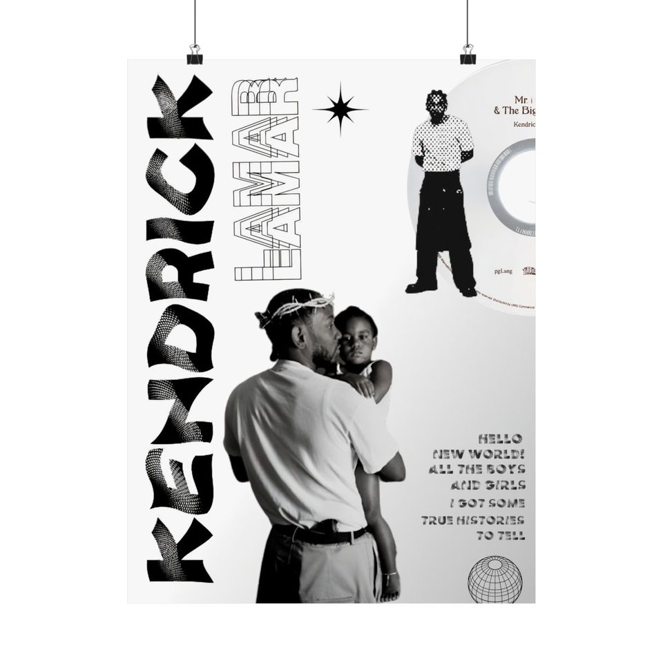 Kendrick Lamar - Poster | Rap Poster, Hip-Hop Poster