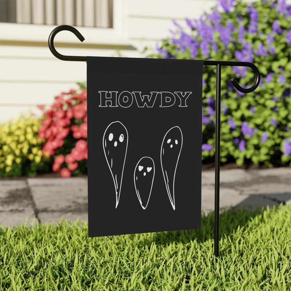 Halloween Decor Garden Flag with 3 Ghost Halloween Fall Garden Flag