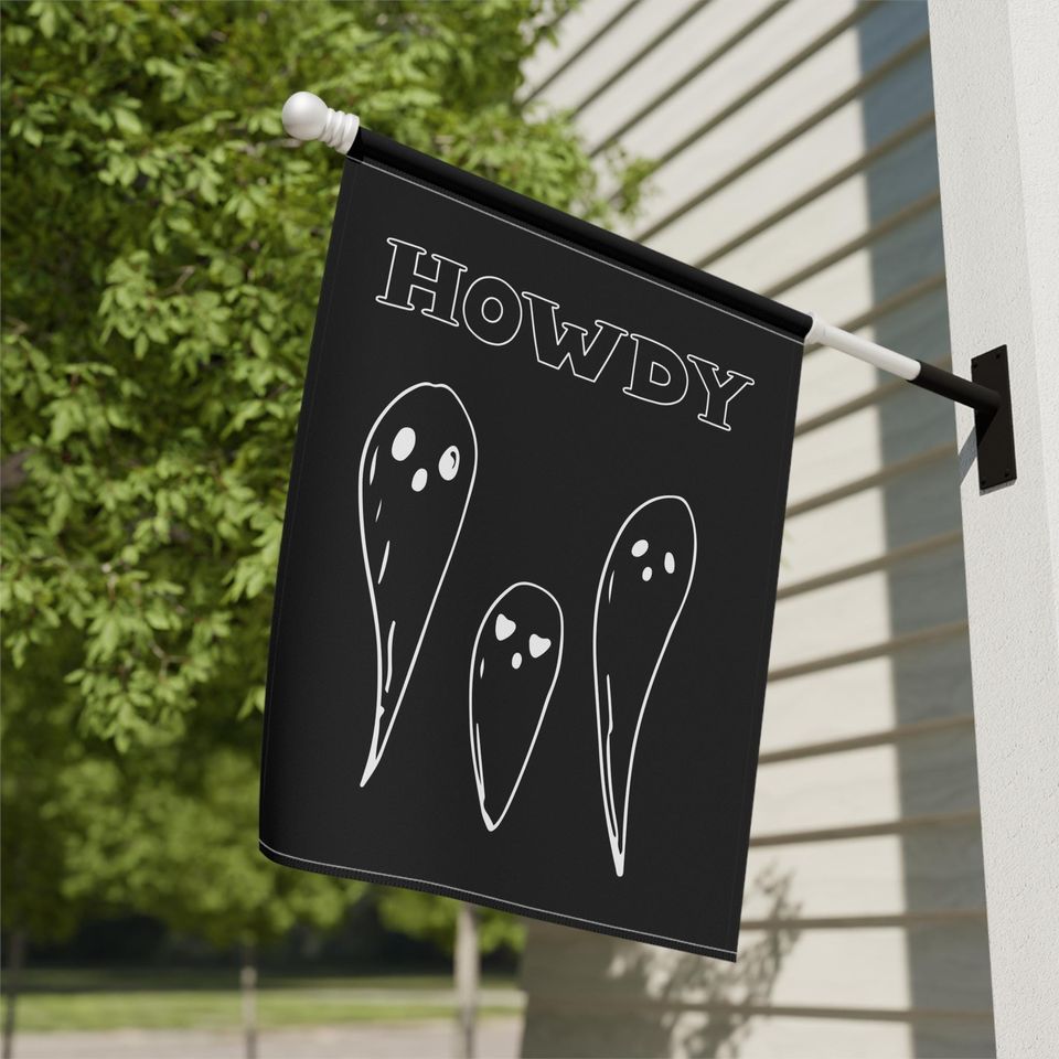 Halloween Decor Garden Flag with 3 Ghost Halloween Fall Garden Flag