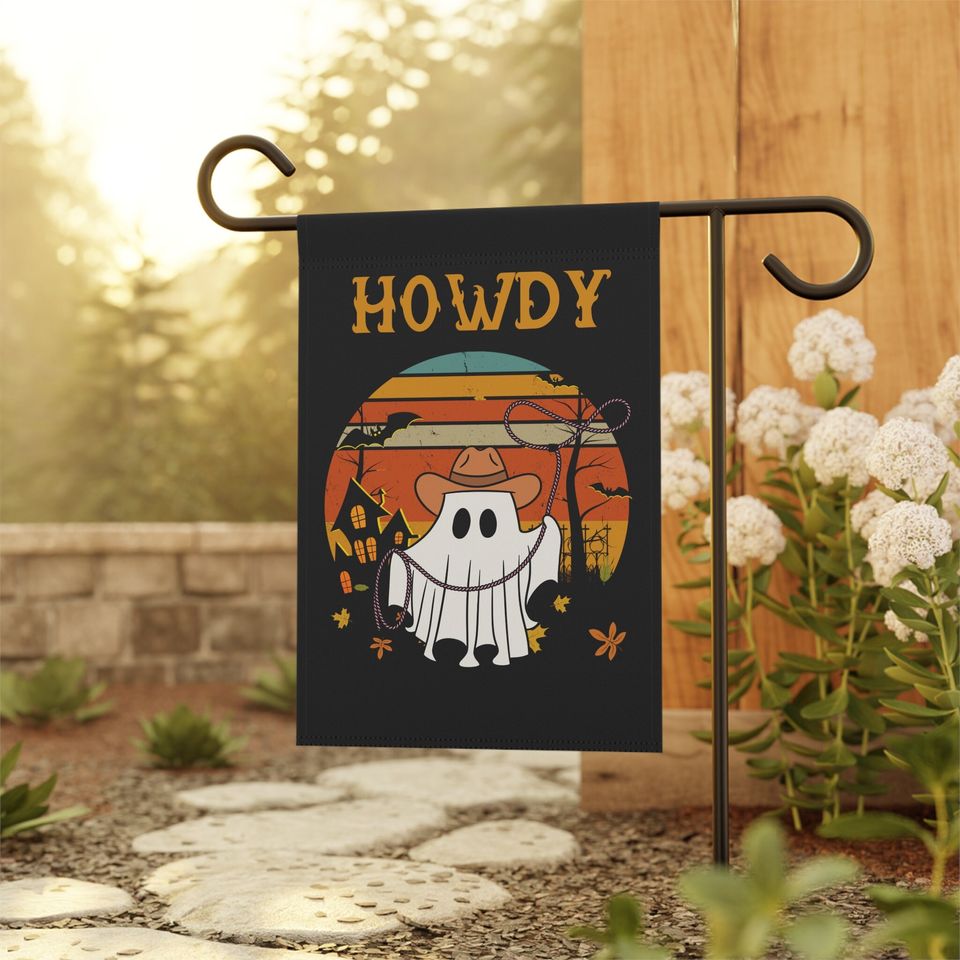 Halloween Garden Flag | Halloween Yard Decor | Fall Flag | Flag howdy