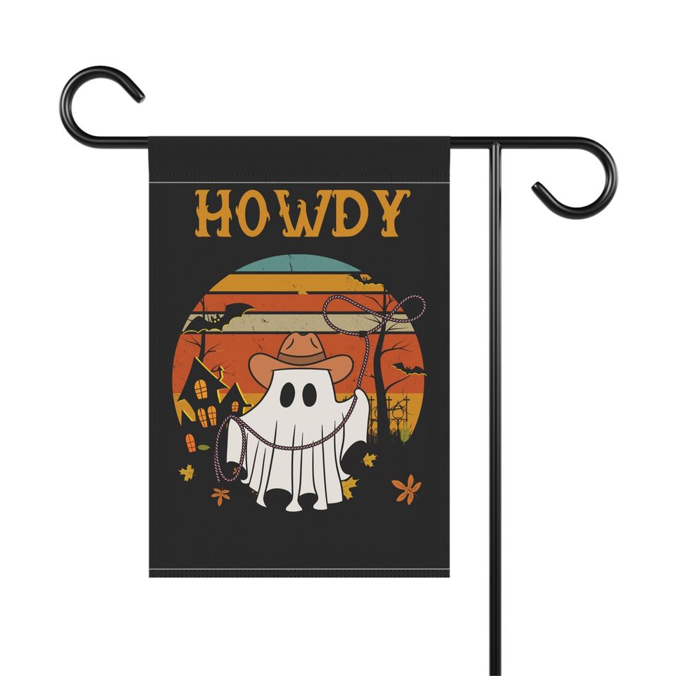 Halloween Garden Flag | Halloween Yard Decor | Fall Flag | Flag howdy