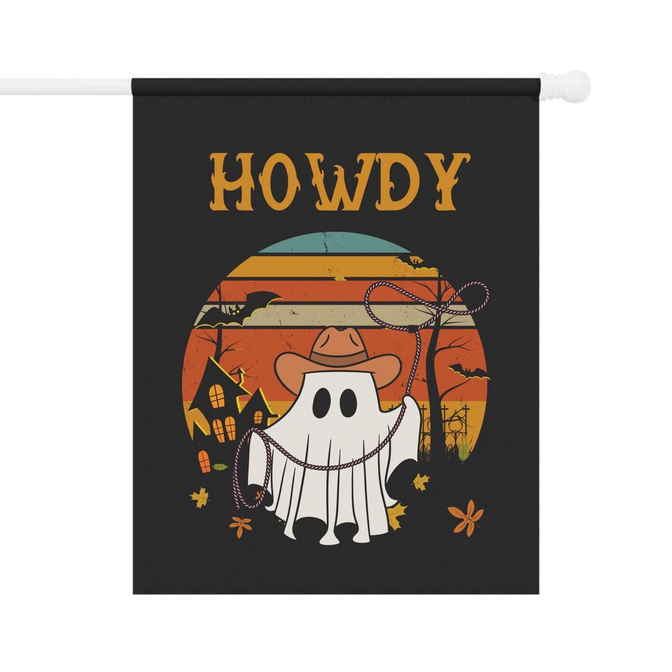 Halloween Garden Flag | Halloween Yard Decor | Fall Flag | Flag howdy