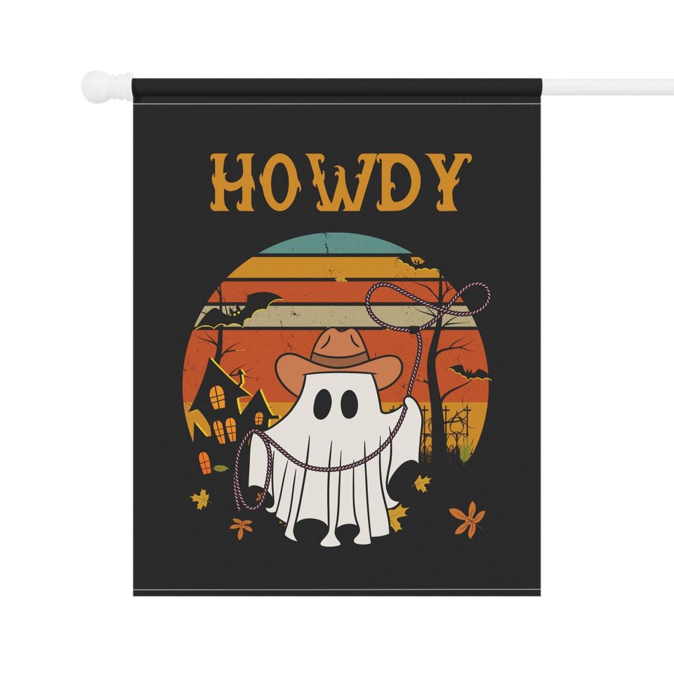 Halloween Garden Flag | Halloween Yard Decor | Fall Flag | Flag howdy
