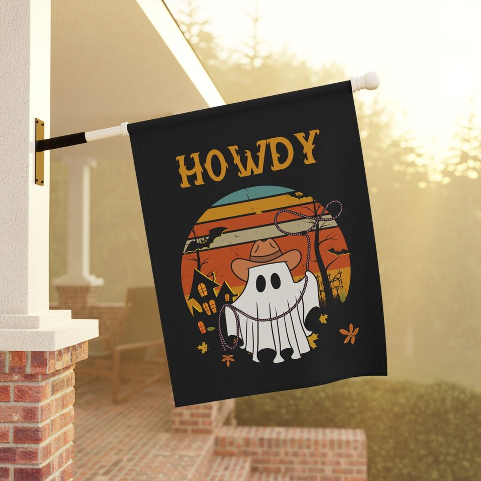 Halloween Garden Flag | Halloween Yard Decor | Fall Flag | Flag howdy