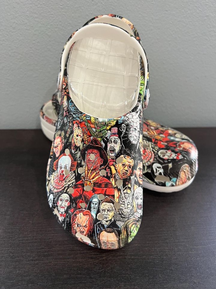 horror killer clog style shoes