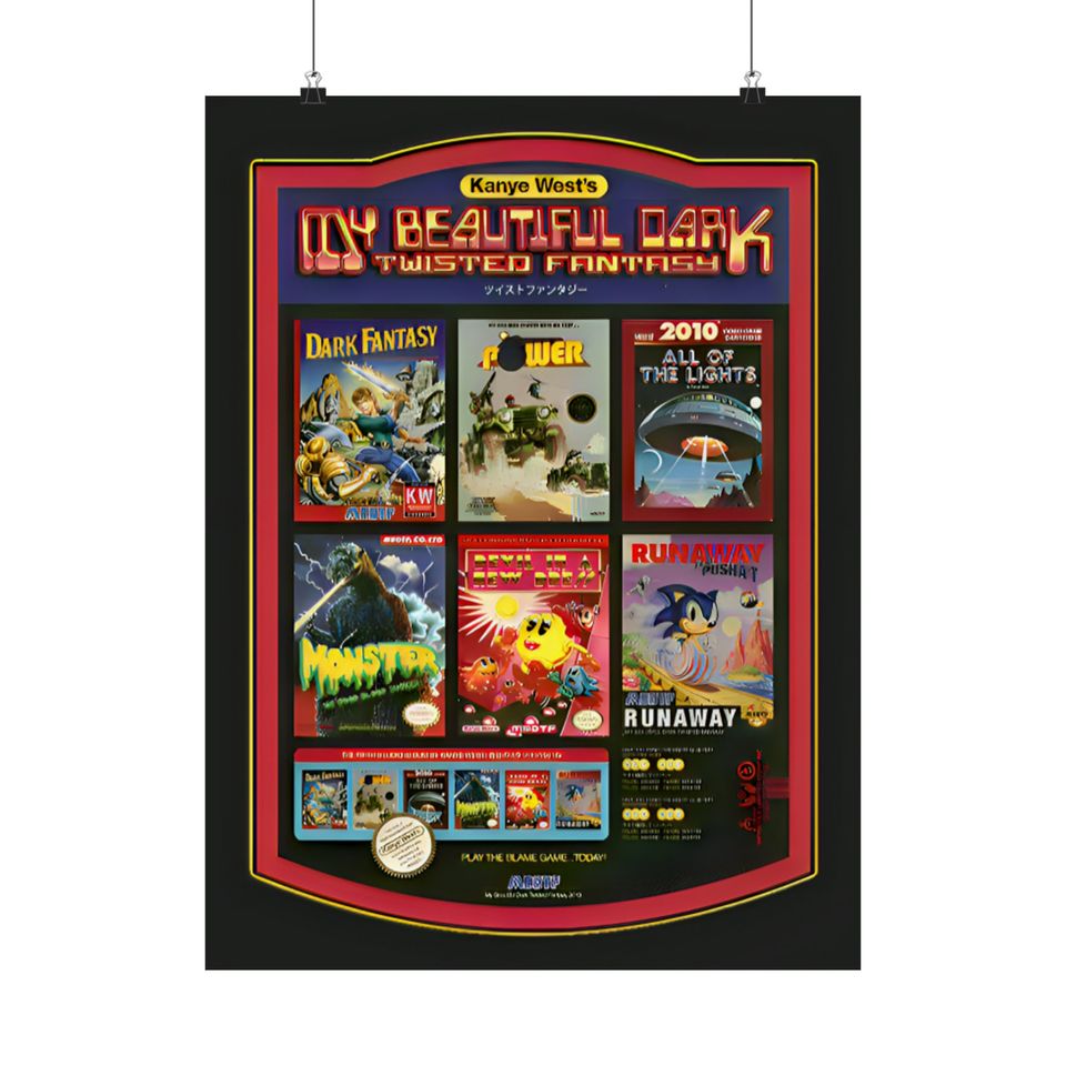 Kanye West - Poster | Rap Poster, Hip-Hop Poster