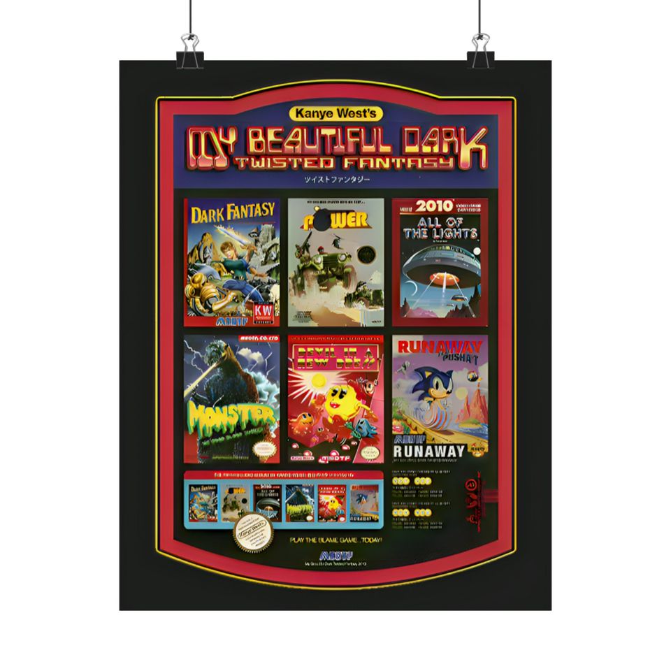 Kanye West - Poster | Rap Poster, Hip-Hop Poster