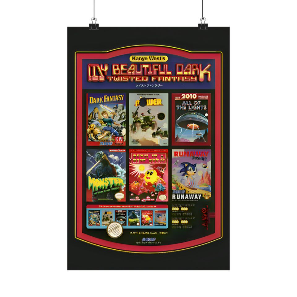 Kanye West - Poster | Rap Poster, Hip-Hop Poster