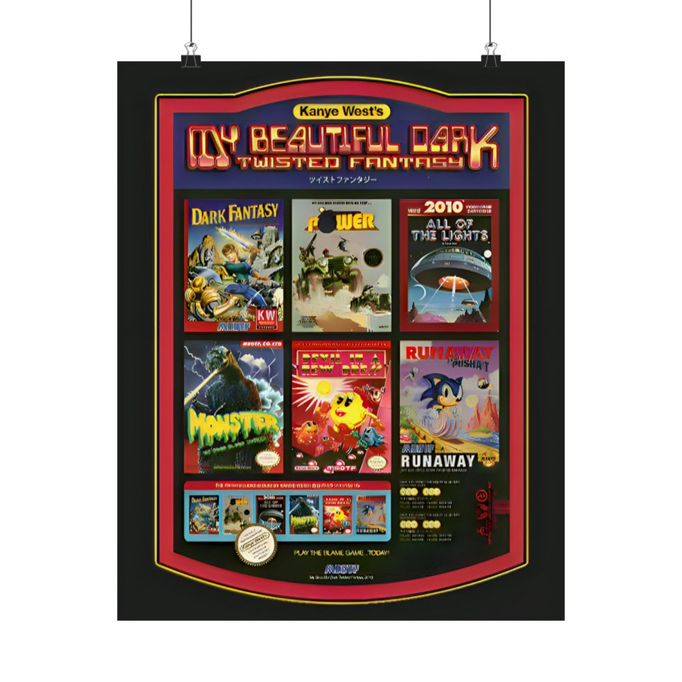 Kanye West - Poster | Rap Poster, Hip-Hop Poster