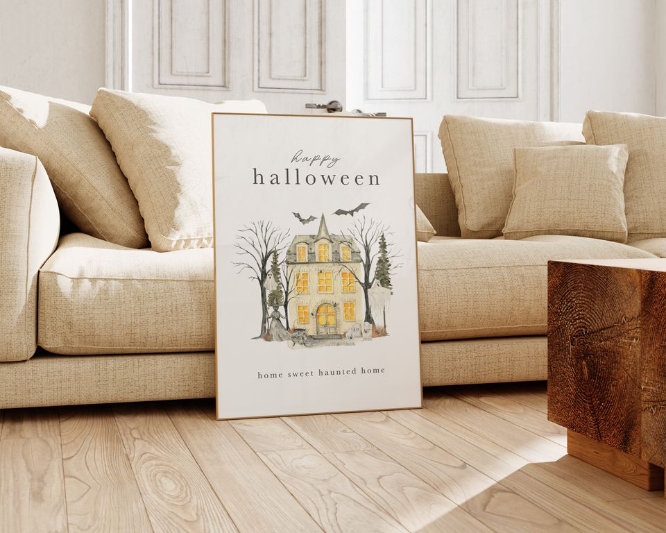 halloween decor | haunted house | halloween printable wall art