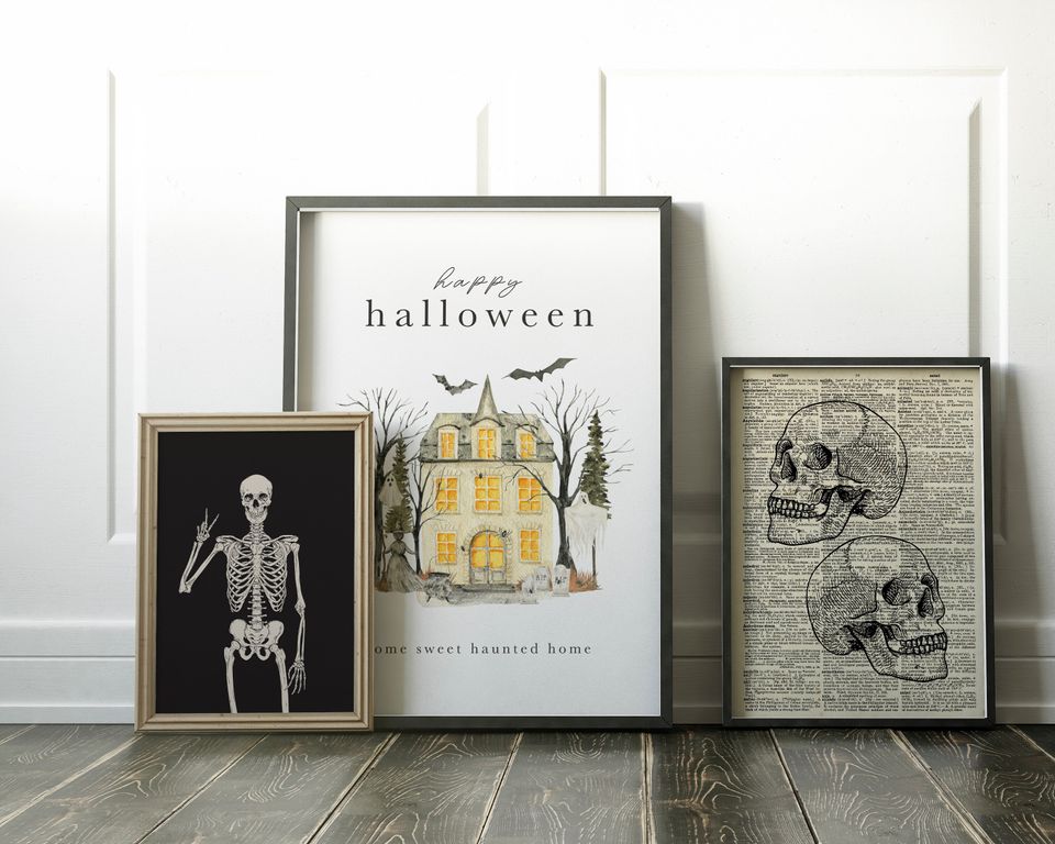 halloween decor | haunted house | halloween printable wall art