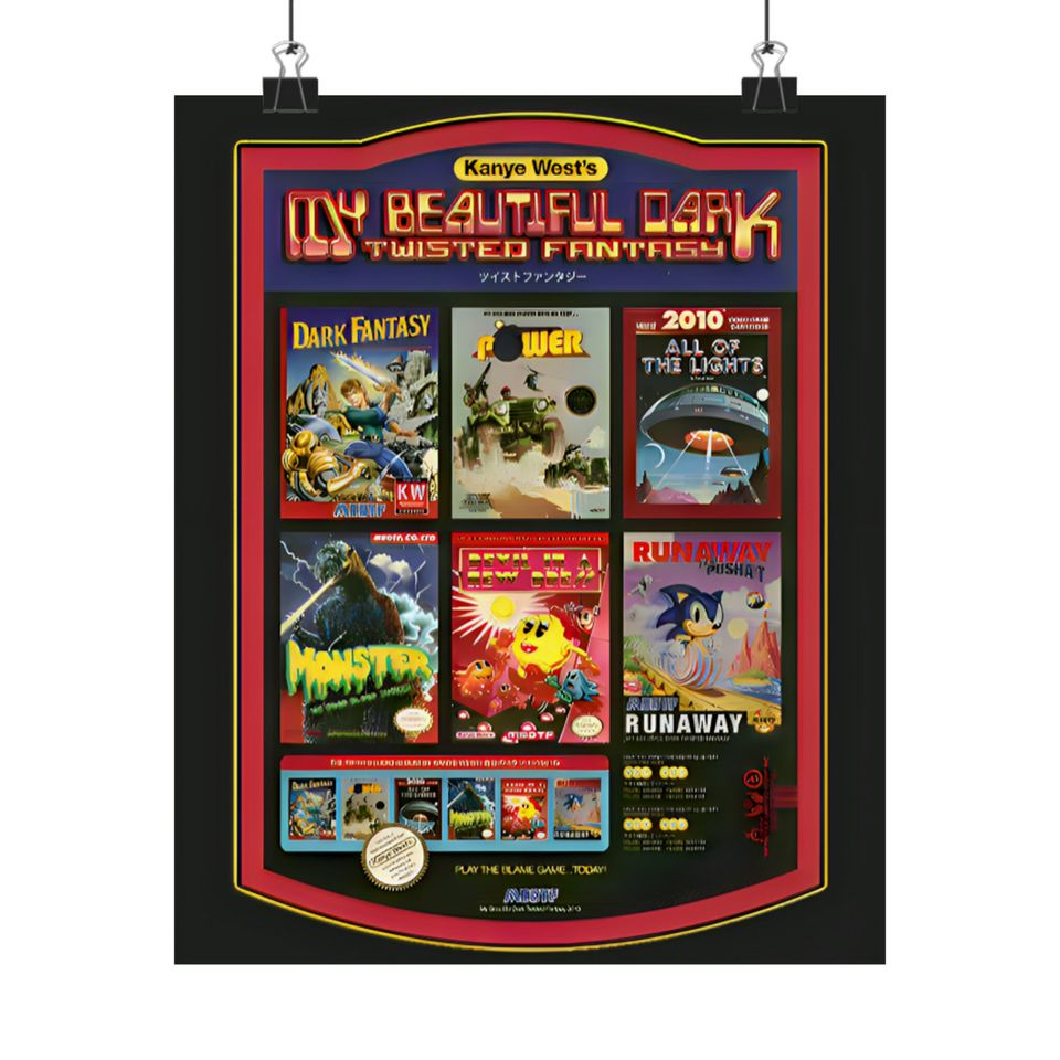 Kanye West - Poster | Rap Poster, Hip-Hop Poster