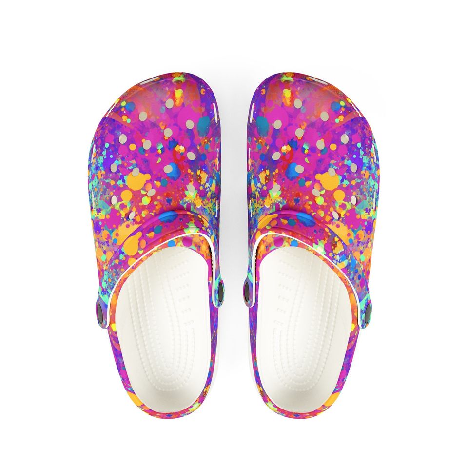 Splatter Paint - 1- EVA Foam Clogs (AOP)