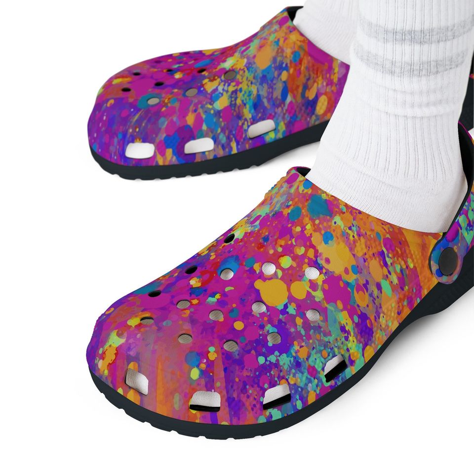 Splatter Paint - 1- EVA Foam Clogs (AOP)