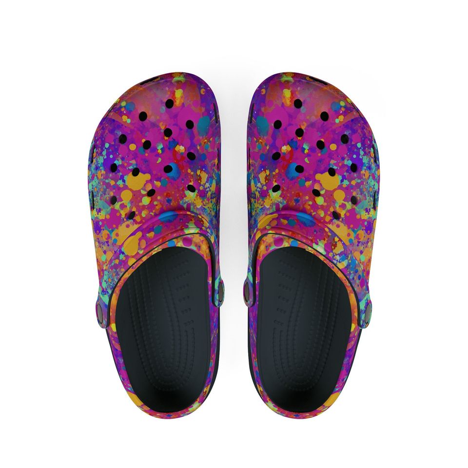 Splatter Paint - 1- EVA Foam Clogs (AOP)
