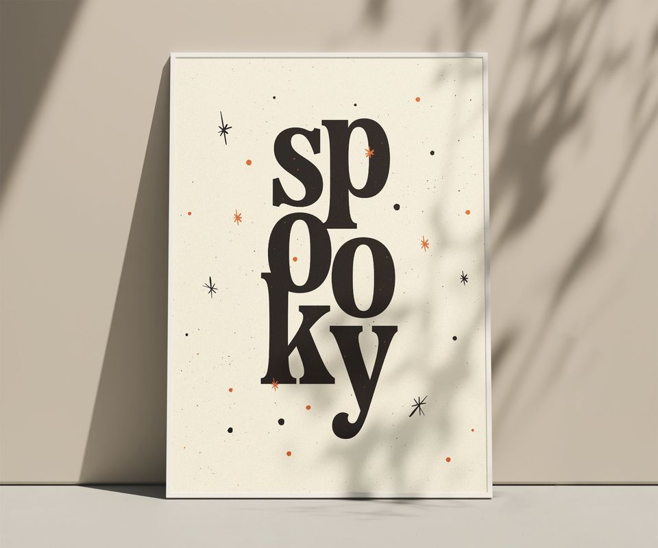 Spooky | Printable Wall Art | Halloween Decor | Spooky Gallery Wall