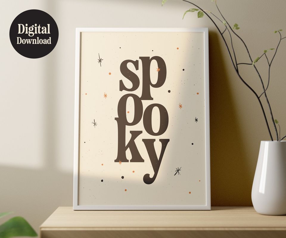 Spooky | Printable Wall Art | Halloween Decor | Spooky Gallery Wall