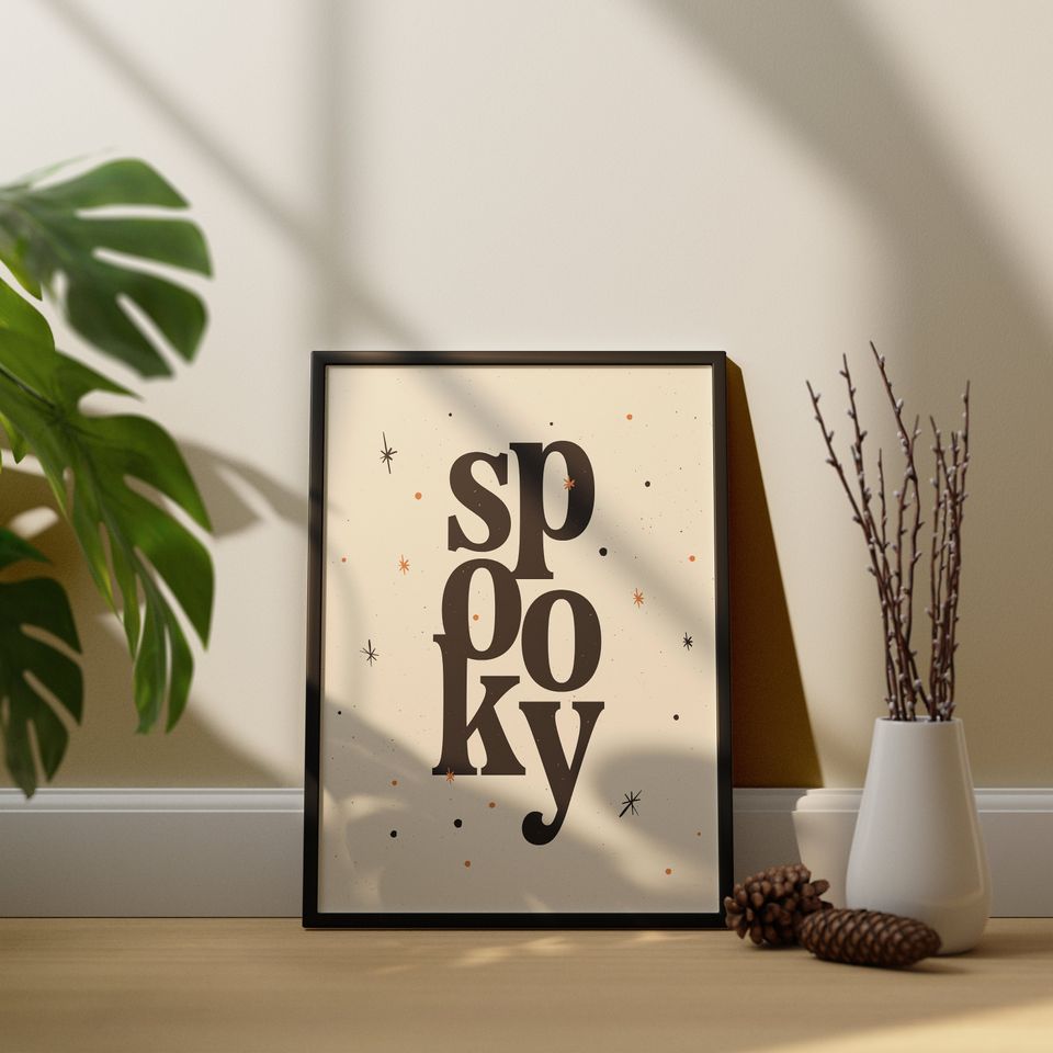 Spooky | Printable Wall Art | Halloween Decor | Spooky Gallery Wall