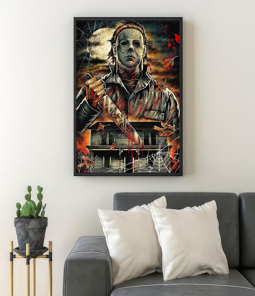 Michael Myers Poster, Horror Halloween Poster, Horror Killer Print