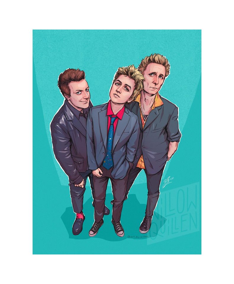 Green Day - Illustration Fine Art Print