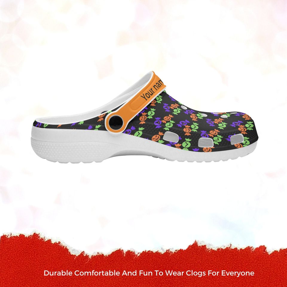 Halloween Clogs Shoes Unisex Soft Footwear Adult Classic Shoes Closed Toe Sandal
