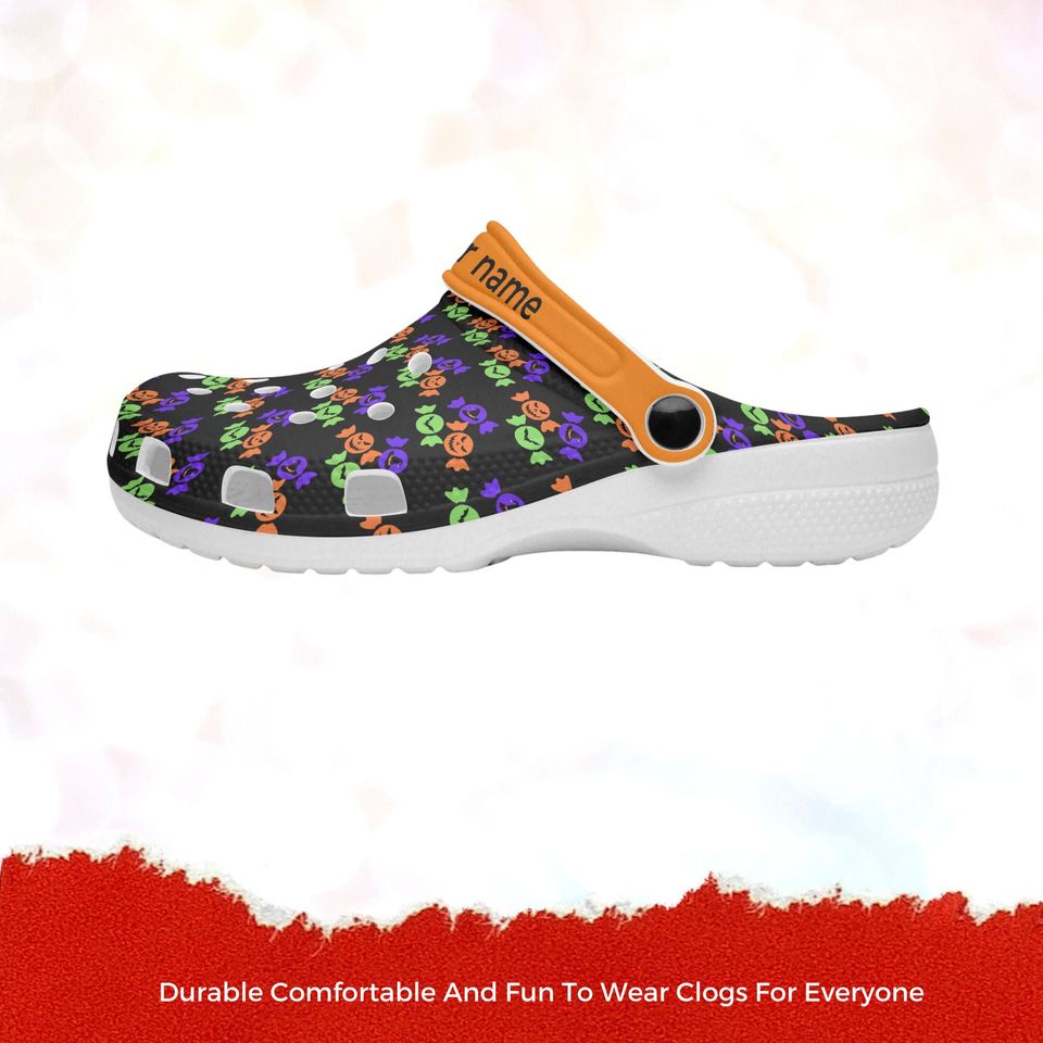 Halloween Clogs Shoes Unisex Soft Footwear Adult Classic Shoes Closed Toe Sandal