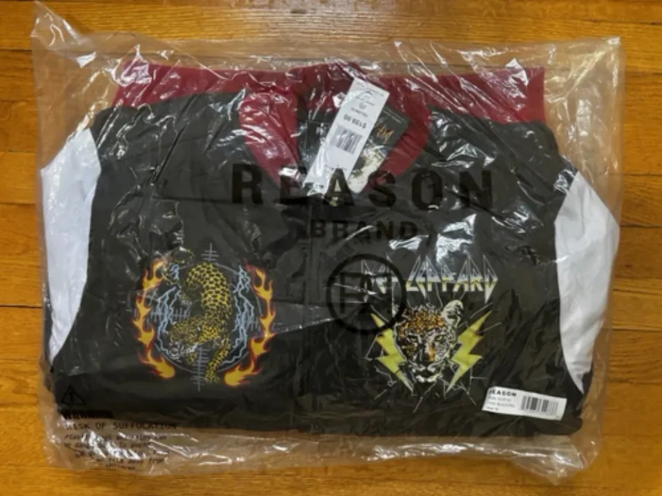 Def Leppard Nylon Bomber Varsity Jacket by REASON