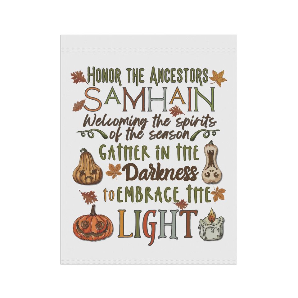 Witch Garden Flag, Samhain Yard Flag, Witchy Decor, Samhain Decor