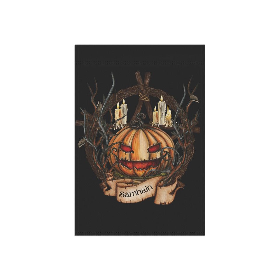 Samhain Garden Flag, Halloween Home Decor