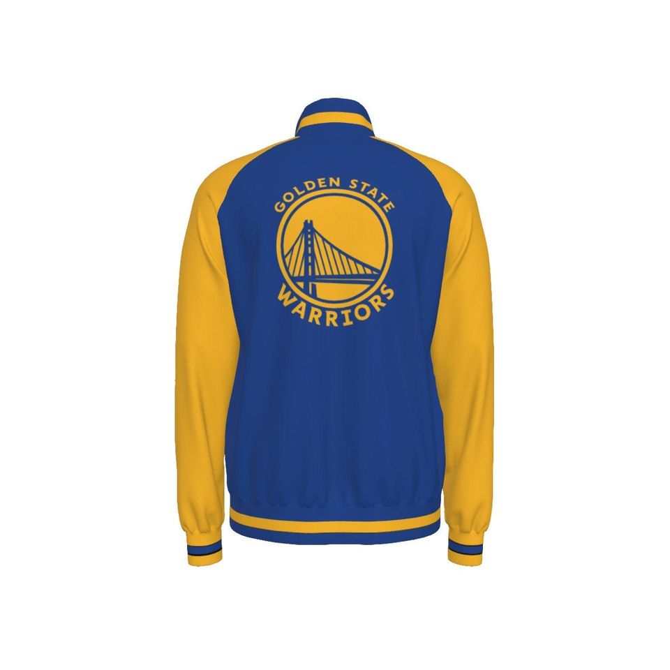 Golden State  Men's Raglan-Sleeve Stand Collar Jacket