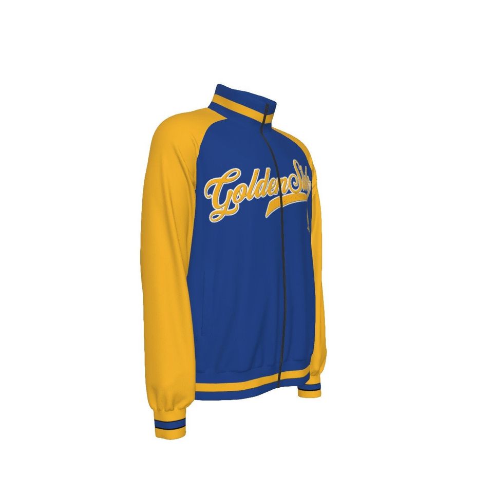 Golden State  Men's Raglan-Sleeve Stand Collar Jacket