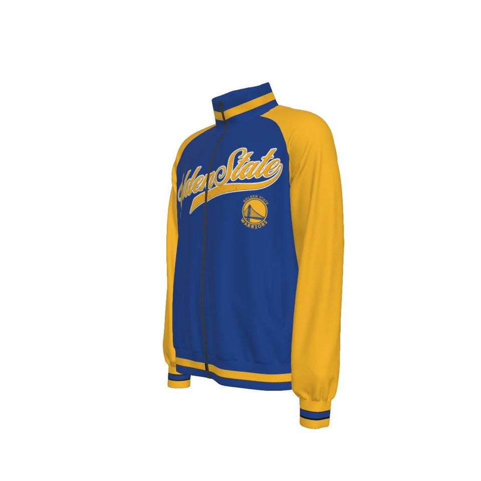 Golden State  Men's Raglan-Sleeve Stand Collar Jacket