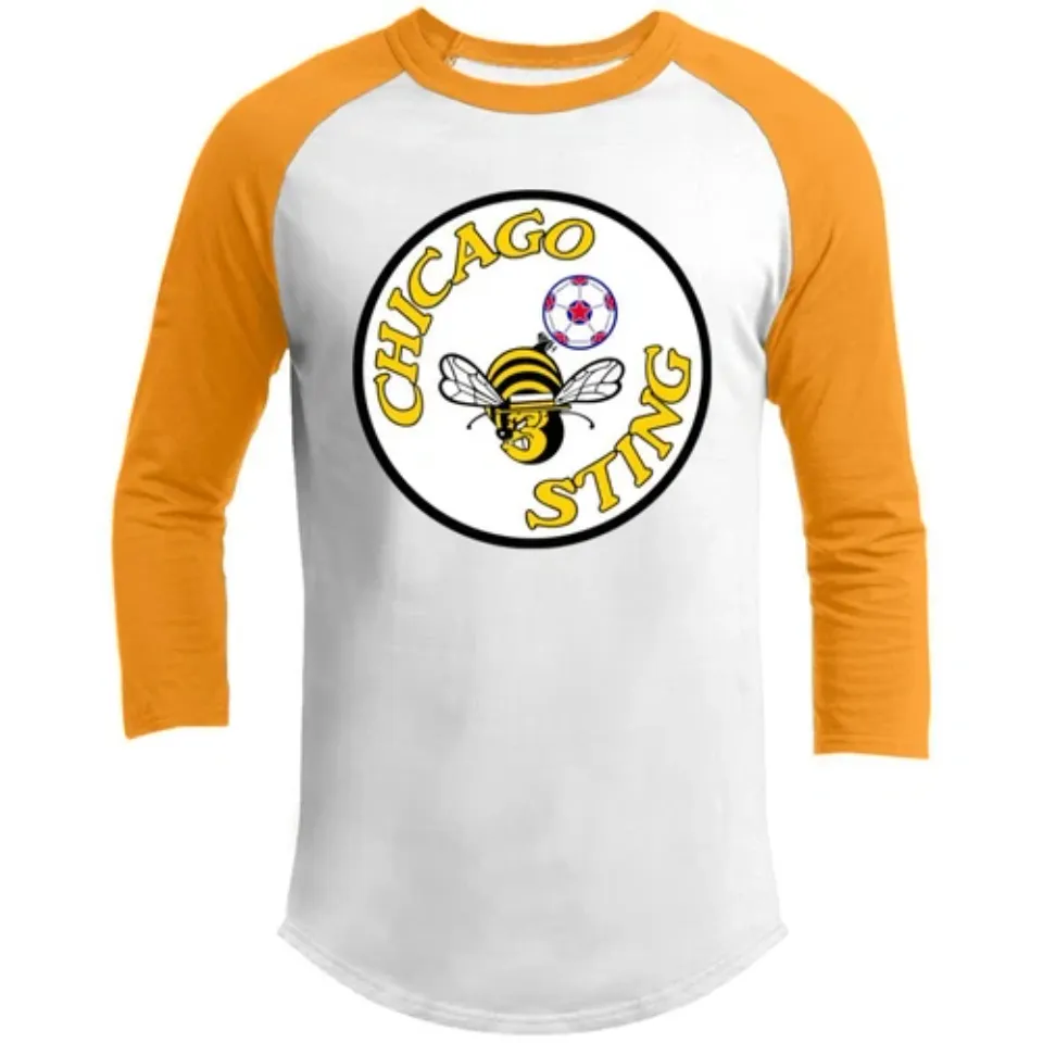 Chicago Sting Raglan Shirt Franchise NASL Soccer