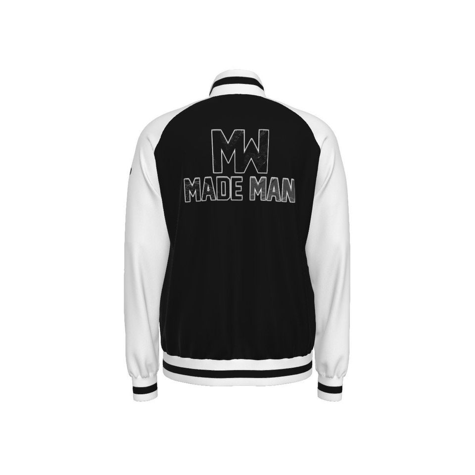 MADEMAN  Men's Raglan-Sleeve Stand Collar Jacket