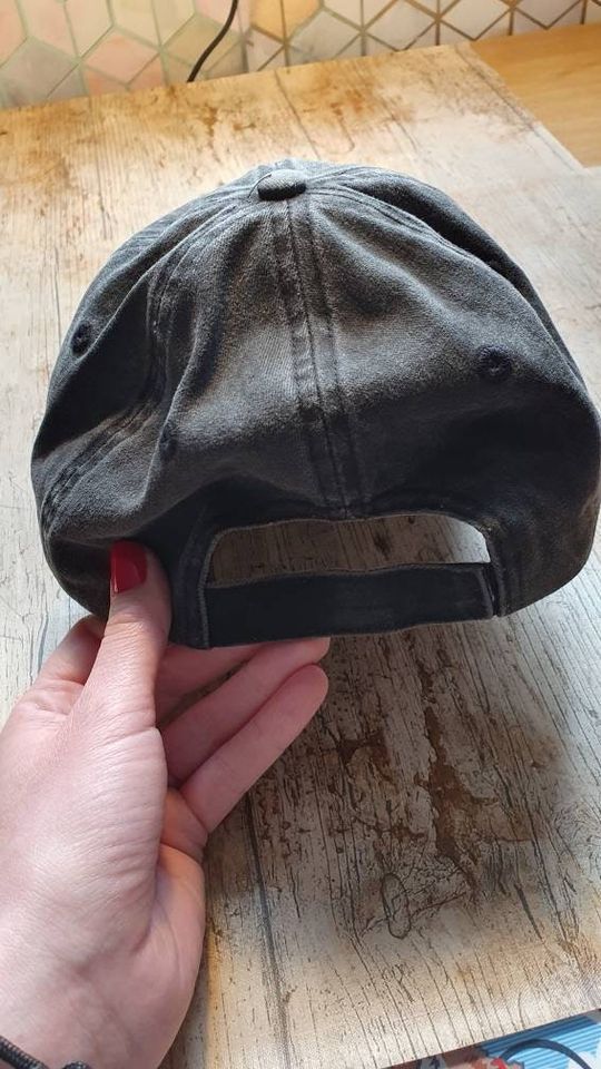 Stunning embroidered Death head moth summer cap alternative goth