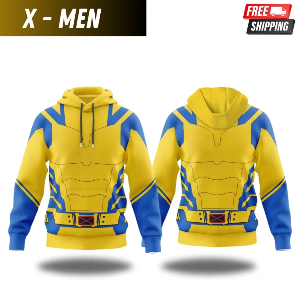 Deadpool 3 Wolverine Cosplay Hoodie |  Wolverine 3D Printed Pullover Hoodie Gift