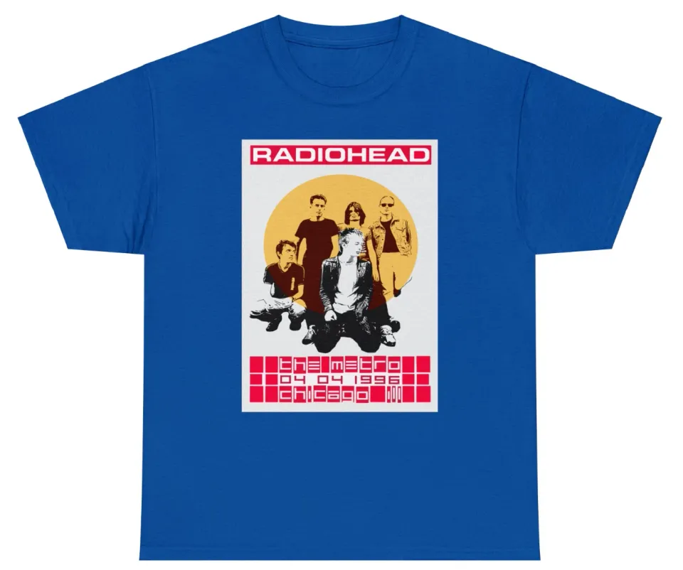 Radiohead Band T-Shirt Electronic 90s Emo rock Brand New With Tags Gildan Tee
