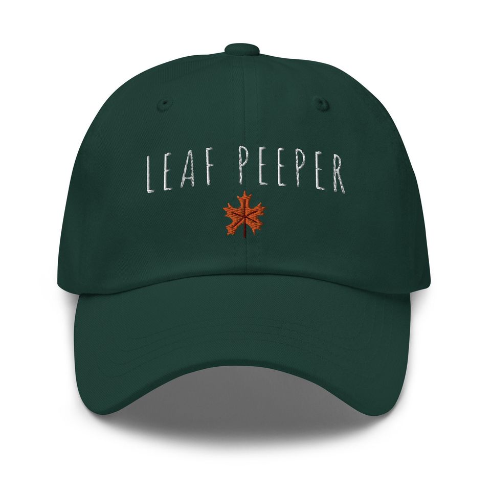 Leaf Peeper dad hat - Fall hat - Vermont hat - Autumn hat - tree leaves leaf baseball hat