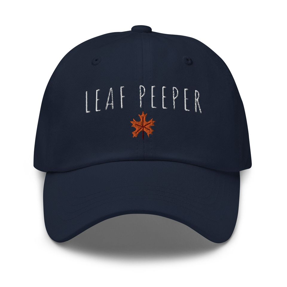 Leaf Peeper dad hat - Fall hat - Vermont hat - Autumn hat - tree leaves leaf baseball hat