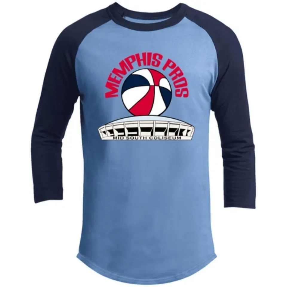 Memphis Pros Raglan Shirt Franchise ABA Basketball