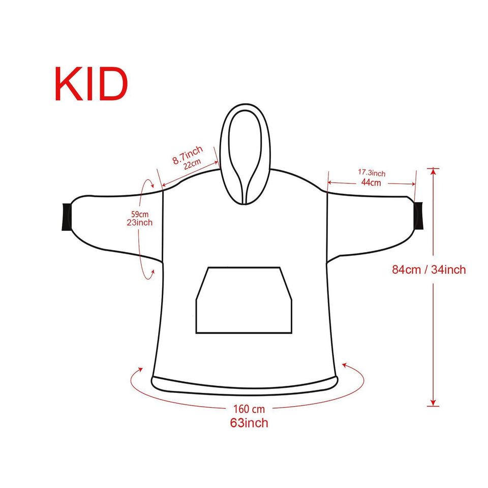 Hello Kitty Pattern Blanket Hoodie, Hello Kitty Hooded Blanket, Oversized Blanket Hoodie 3D